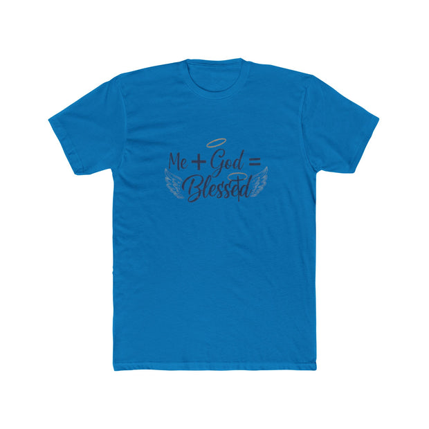 Me + God = Blessed T-Shirt | Christian Faith Tee, Script Typography