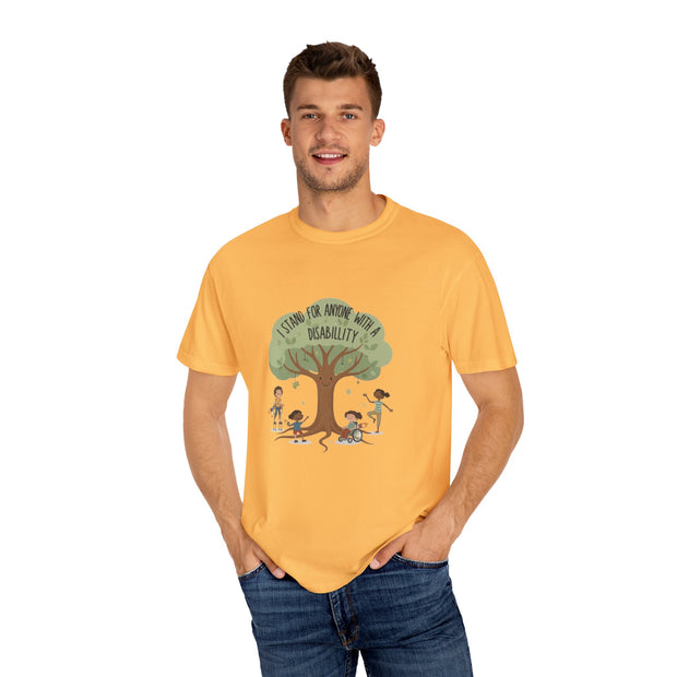 I Stand For Anyone With A Disability T-Shirt | Inclusive Tree Design