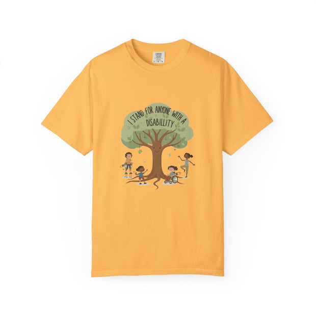 I Stand For Anyone With A Disability T-Shirt | Inclusive Tree Design