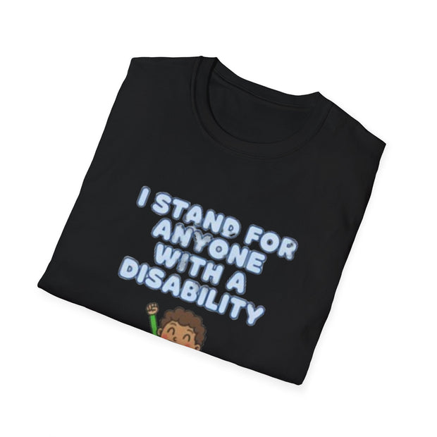 I Stand For Anyone With A Disability T-Shirt | Wheelchair Pride, Inclusive Kids Tee