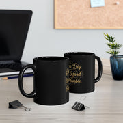 Dream Big Work Hard Stay Humble — Inspirational Black Coffee Mug