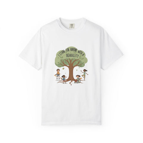 I Stand For Anyone With A Disability T-Shirt | Inclusive Tree Design