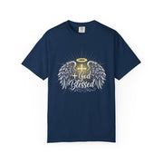 God Blessed Angel Wings T-Shirt | Halo Cross Religious Tee