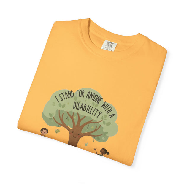 I Stand For Anyone With A Disability T-Shirt | Inclusive Tree Design