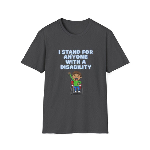 I Stand For Anyone With A Disability T-Shirt | Wheelchair Pride, Inclusive Kids Tee