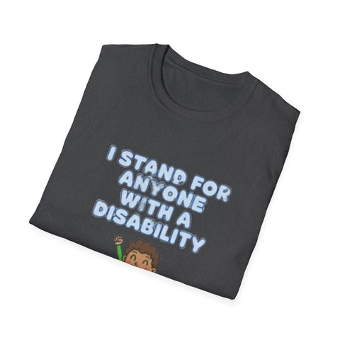 I Stand For Anyone With A Disability T-Shirt | Wheelchair Pride, Inclusive Kids Tee
