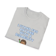 I Stand For Anyone With A Disability T-Shirt | Wheelchair Pride, Inclusive Kids Tee
